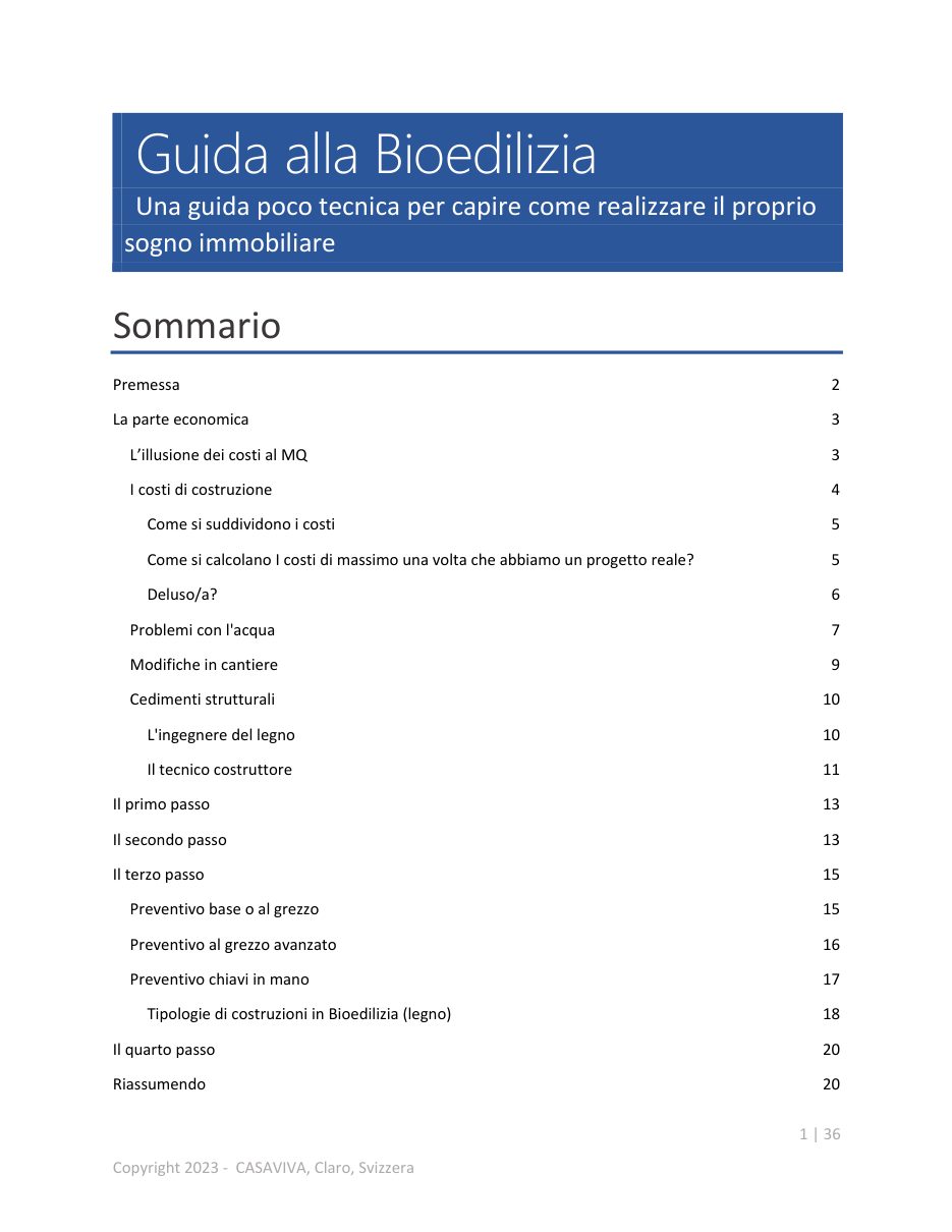 Anteprima guida alla bioedilizia